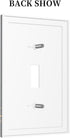 HTSAHKV 3 5 Inch Cat Reading Book Wall Plate Light Switch Cover Single Gang Outlet Faceplate Print Plate Cover X