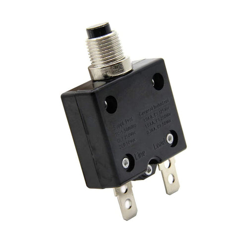 10A 125-250V AC 50V DC Push Button Circuit Breaker L1 Series Manual Reset Thermal Circuit Breaker