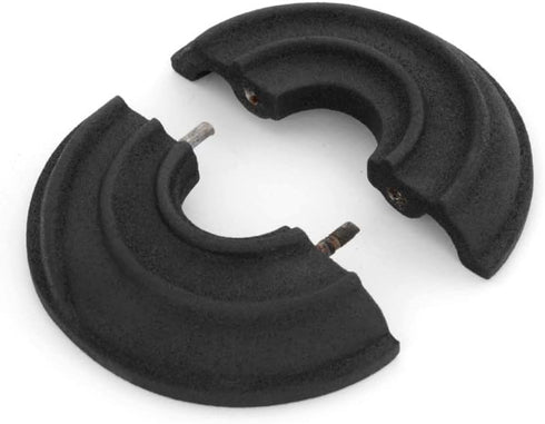 Renovators Supply Manufacturing Escutcheon Plate, 3.13 in OD, 1/2 in IPS, Lacquered Black Finish Aluminum