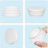 10 32 mm, 1-1/4" Flyshop White Round Ribbed Tube Inserts Chair Table Legs Plastic Plugs Tubing End Caps, Pcs, Outside