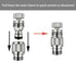 Dishwasher Snap Coupling Adapter - Quick Connection for Shower Hose, Garden Hose, Sink to Hose Adapter