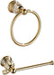 WOLIBEER Crystal Gold Toilet Paper Holder Hand Towel Ring Crystal Bathroom Accessories