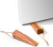 Wooden Door Stoppers, Acacia Wood Wedges with Heavy Duty Non-Skid Rubber Base (2 Pack)