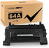 v4ink HP 64A CC364A Compatible Toner Cartridge Replacement (1-Pack) for Laserjet P4014 P4015 P4515 Printers