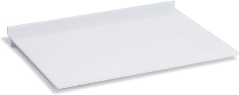SOURCE ONE 10-Inch (6 Pack, Wide Acrylic Slot wall/Slatwall Shelf Rack for Shoes, Purses, Figurines White)