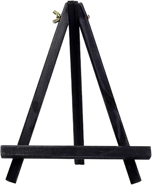 TEHAUX Mini Easel Tripod - Wooden Display Stand for Tabletop Canvas, Photo Easel, and Card Easel