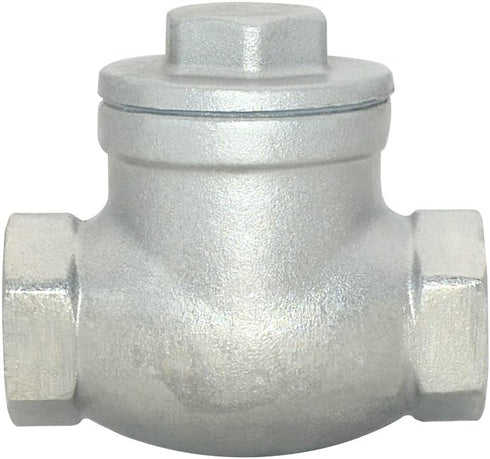 1/2" Stainless Steel SS316 Swing Check Valve, NPT Female x Female Thread, WOG 200 PSI PN16 CF8M