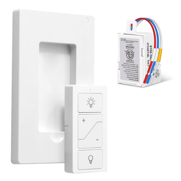 Sunmerit Wireless Dimmer Switch, Remote Light Switch and Receiver kit, Work with Alexa