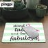 pingpi Flamingo Quote Mouse Pad, Stand Tall & Be Fabulous, Personalized Non-Slip Rubber