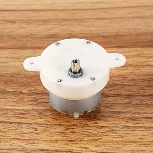 12v DC High Torque Slow Speed Electric Motor, 3 RPM, 4mm Shaft Diameter Micro Mute Motor