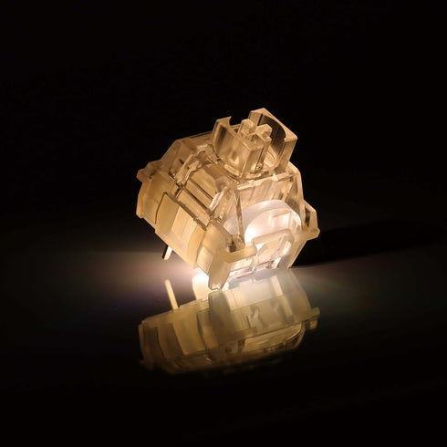 Metrickeys Frozen V2 Switch(90PCS) TTC Silent Switch, Transparent RGB Pre-Lubed Silent Linear Mechanical Keyboard