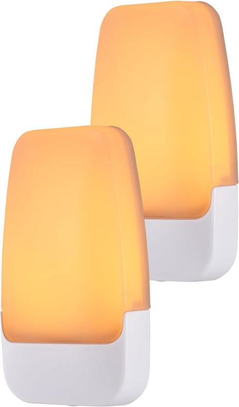 Home,76135, 2 Pack GE Sleeplite Night Lights Plug Into Wall, Dusk to Dawn Sensor, Ambient Lighting, Sleep Aid, Bathroom