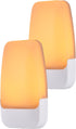 Home,76135, 2 Pack GE Sleeplite Night Lights Plug Into Wall, Dusk to Dawn Sensor, Ambient Lighting, Sleep Aid, Bathroom