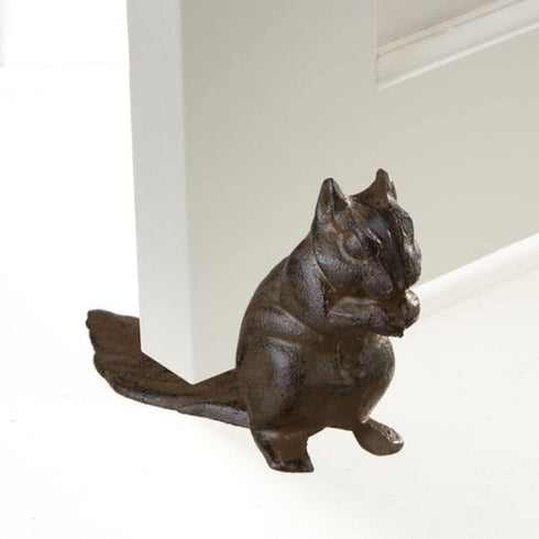 Cast Iron Chipmunk Floor Stop