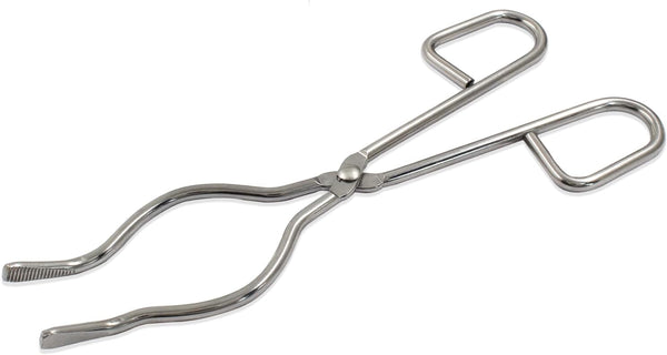 Moicstiy 8 Inch Crucible Tongs, Professional Grade Stainless Steel Clamp for Laboratory