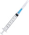 Exlavges 100 Pack Disposable 3ml/cc Lab Syringes with 23Ga 1 Inch Needle Luer