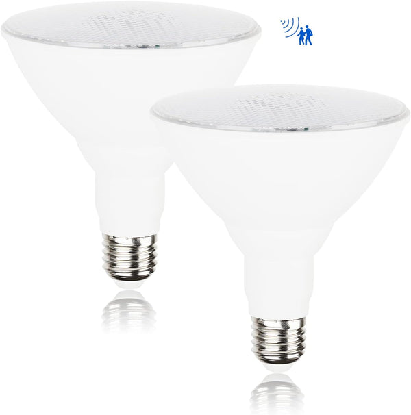 Radar Motion Sensor Light Bulbs - Par38 15W (100W Equivalent), E26 Base,
