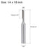 uxcell Router Bit 1/4" Shank 1/8" Cutting Dia Single Straight Flute Carbide for Woodworking Carpentry Milling Cutter Tool 2 Pcs