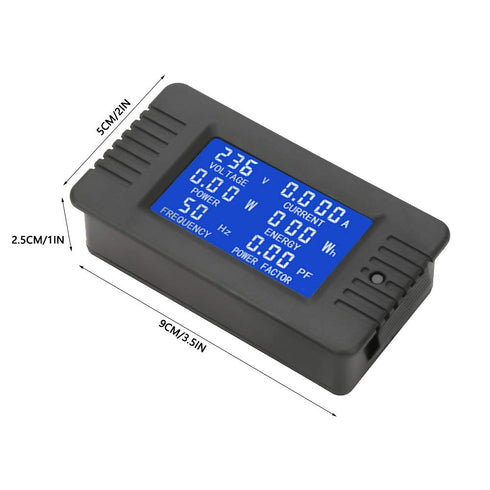 Oumefar PZEM-022 LCD Digital Display Power Energy Panel Digital AC KWh Tester Volt Amp Meter with Closed Type CT 100A for Industry
