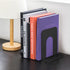 MaxGear Premium Matte Painted Book Ends, Heavy Duty Non-Skid Metal Book End Stopper for Books/CDs/DVDs, Black, 2 Pairs