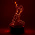 EXIGENT 3D Illuminated Baseball Lamp with Acrylic Design - Night Light
