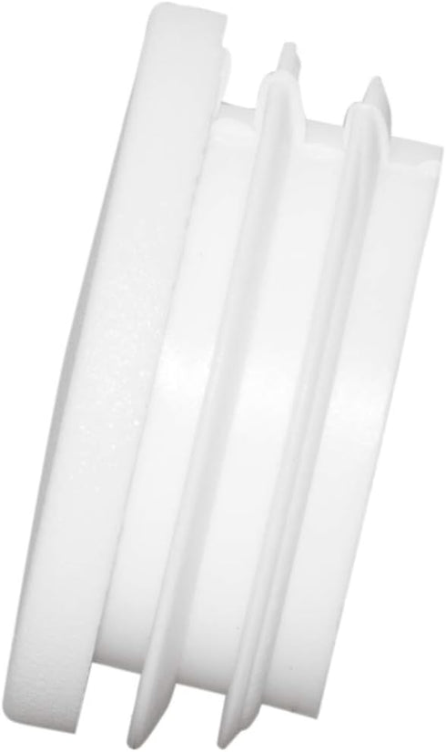 10 32 mm, 1-1/4" Flyshop White Round Ribbed Tube Inserts Chair Table Legs Plastic Plugs Tubing End Caps, Pcs, Outside