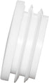 10 32 mm, 1-1/4" Flyshop White Round Ribbed Tube Inserts Chair Table Legs Plastic Plugs Tubing End Caps, Pcs, Outside