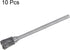 10pcs Carbide Rotary Burrs, 3/32" (2.35mm) Shank, 1/4" (6mm) Head Double Cut Inverted Cone N Shape Die Grinder Bits for