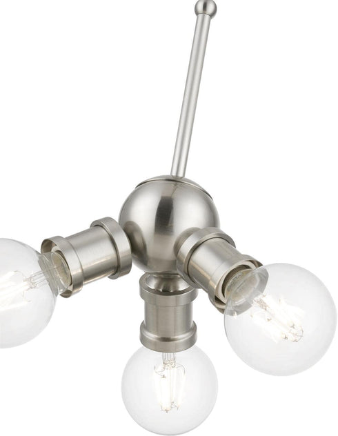 3 (47164-91) Livex Lighting Lansdale Light Pendant in Brushed Nickel