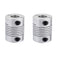 14mm to 14mm Shaft Coupling, 40mm Length, 32mm Diameter Stepper Motor Coupler for 3D Printer (Pack of 2)