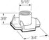 Desunia 1/4inches-20 T Nuts - 4 Prongs - Zinc Plated - 50 pcs. for Cabinetry, Rock Climbing Walls, Woodworking, etc. -