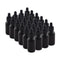 The Bottle Depot - 24 Pack - 1 oz Glass Bottles with Dropper, Black Frosted, UV Rays Protection