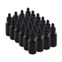 The Bottle Depot - 24 Pack - 1 oz Glass Bottles with Dropper, Black Frosted, UV Rays Protection