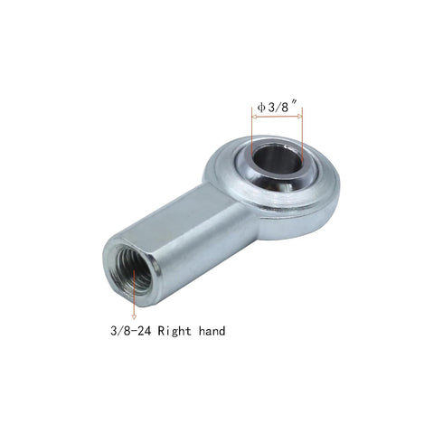 CF6T Rod End Bearing Heim Joints: 3/8 x 3/8-24 Right Hand Female Thread with Jam Nuts, 2pcs