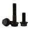 M6 x 35mm Flanged Hex Head Bolts, Alloy Steel 10.9 Class, Black Oxide Finish, Partially Threaded, 20 PCS