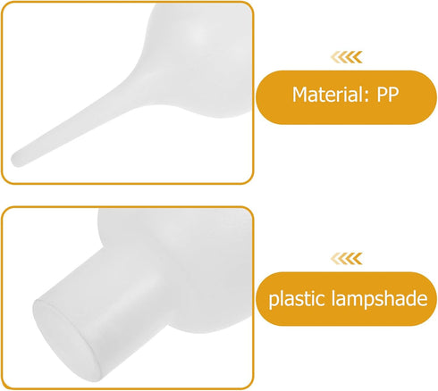 NUOBESTY Plastic Lampshade Replacement for Floor Lamps PP Material Decorative Lamp Cover with Light Diffusion Easy