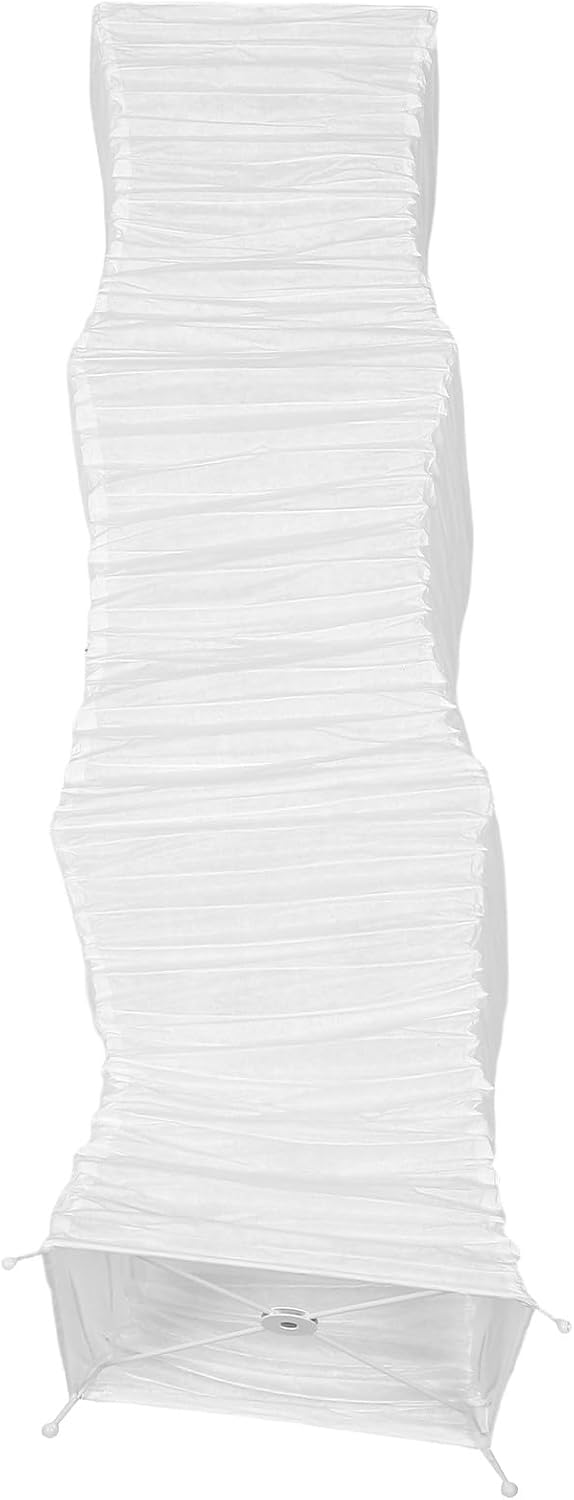 Ipetboom Paper Floor Lamp Shade Replacement, Foldable Japanese Style Rice Paper Lampshade for
