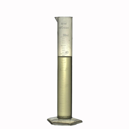 Graduated Measuring Cylinder 50ml Polypropylene Plastic