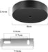 2 8cm) PCS Ceiling Canopy Kit for Chandelier, Pendant Light Cover Plate for Lighting Fixtures (Black