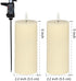 Set 2 (2.2x5 Inch) Dimmable volnyus Flameless Candles of Flickering LED Wax Candles Battery Operated with Remote