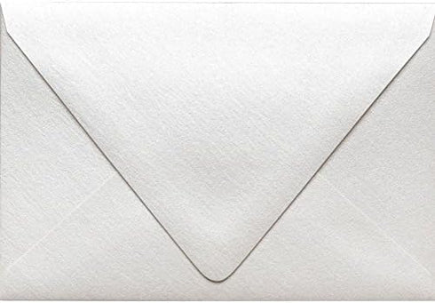 LUXPaper A4 Contour Flap Invitation Envelopes - 4 1/4" x 6 1/4" - Quartz Metallic - 50 Qty