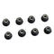 8PCS Flange M4 Lock Nuts, Serrated Nylon Self-Tightening Aluminum M4 Wheel Hardware for Axial HPI TLR ECX RC Car
