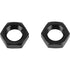 Speedway Motors 3/8-24 12 Pack Black Aluminum Jam Nuts, Thread