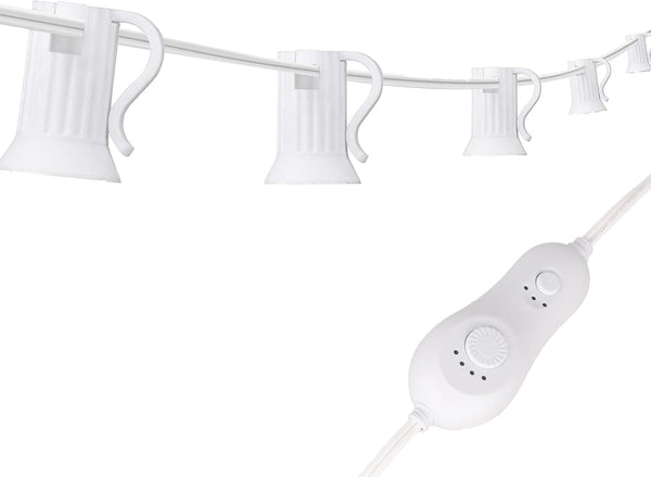 31.5FT C9 String Lights with Dimmer and Timer - Dimmable C9 Light