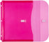 JAM PAPER 3 Hole Punch Binder Envelopes with Hook & Loop Closure - Pink - 9 1/2 x 11 1/2 - 1 Inch Expansion - 3/Pack