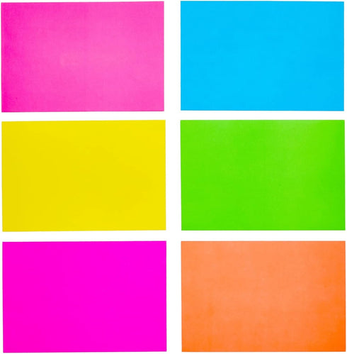 Paper Junkie 112 Pack Bright Neon Colored Envelopes with Self-Adhesive, Bulk Set for 4x6 Invitations, Greeting Cards