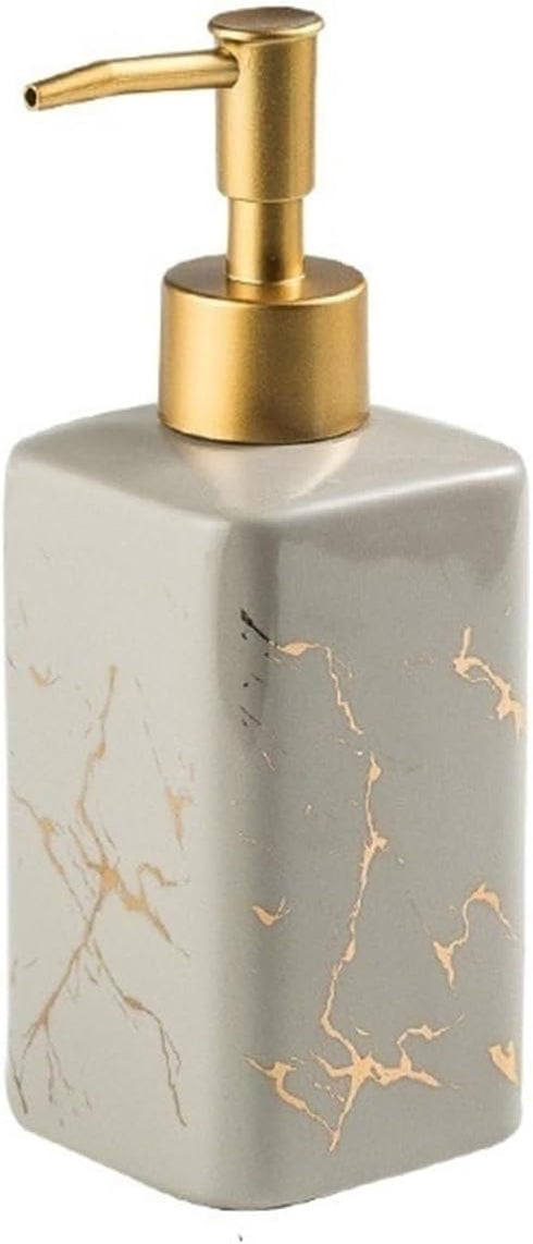 Zengujy Bathroom Hand sanitizer Bottle Hotel Toilet Shampoo Shower Gel Disinfectant Press Bottle(Khaki)