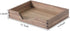 Wood Letter-Size Tray, Dark Wooden Front-Load Organizer for Office Desktop, Mail, Paper, File, Magazine Storage