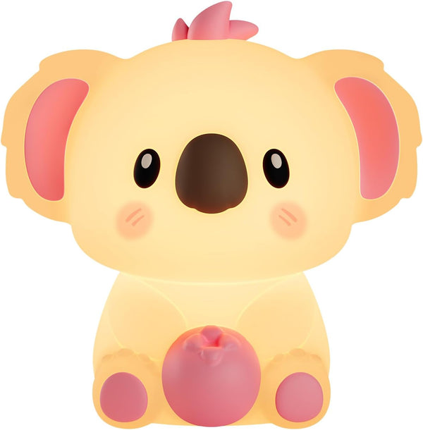 Elixoria Kids Night Light, Portable 14 Colors Dimmable Warm Touch Koala Night Light