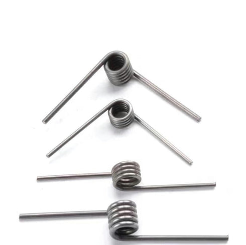 10 Pieces Torsion Spring, Stainless Steel Small Torsion Springs, 90° Deflection Compression Spring Kit for DIY